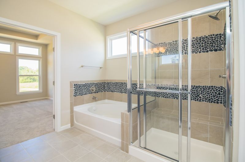 Stylish Shower with Accent Tiles